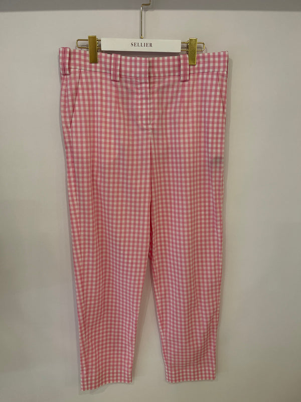 Balmain Pink Vichy Pants FR 38 (UK 10)