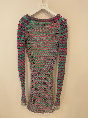 The Attico Multicolour Open Back Long Sleeve Dress Size IT 40 (UK 8)