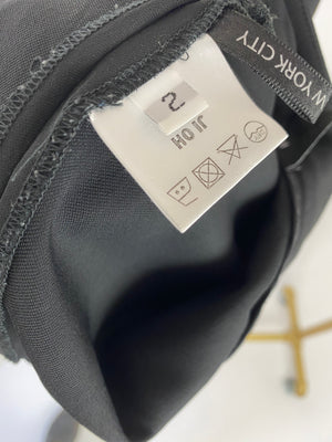Jioh Black Cropped Trouser Size 2 ( UK10-12)