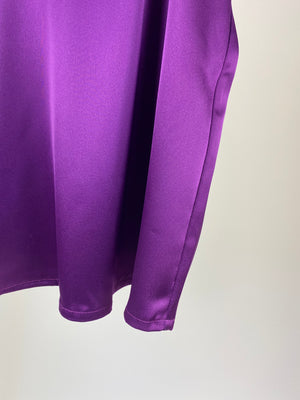 Racil Purple Satin Camisole Top FR 40 (UK 12)