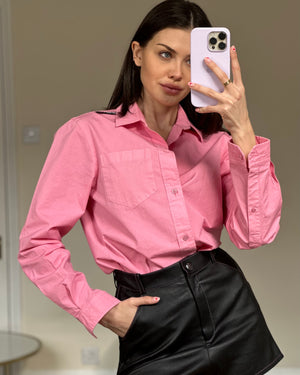 Balenciaga Pink Button-Down Shirt Size 37 (UK 8)