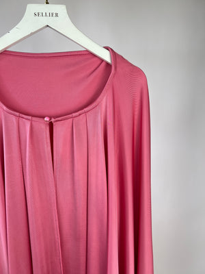 Racil Pink Jersey Ana Dress and Cape Set  Size S (UK 8) RRP £782