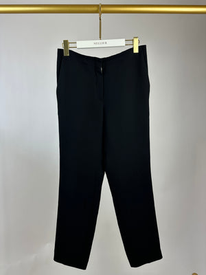 Christian Dior Black Silk Tailored Trouser Size FR 40 (UK 12)