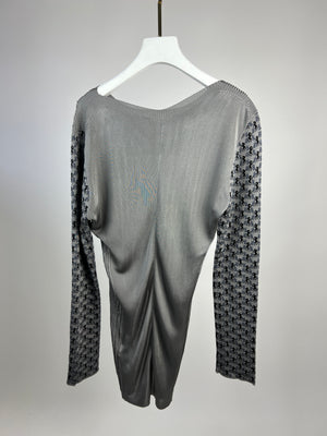Chloe Grey Top with Sequin and Horse Detailing FR 38 (UK 10)