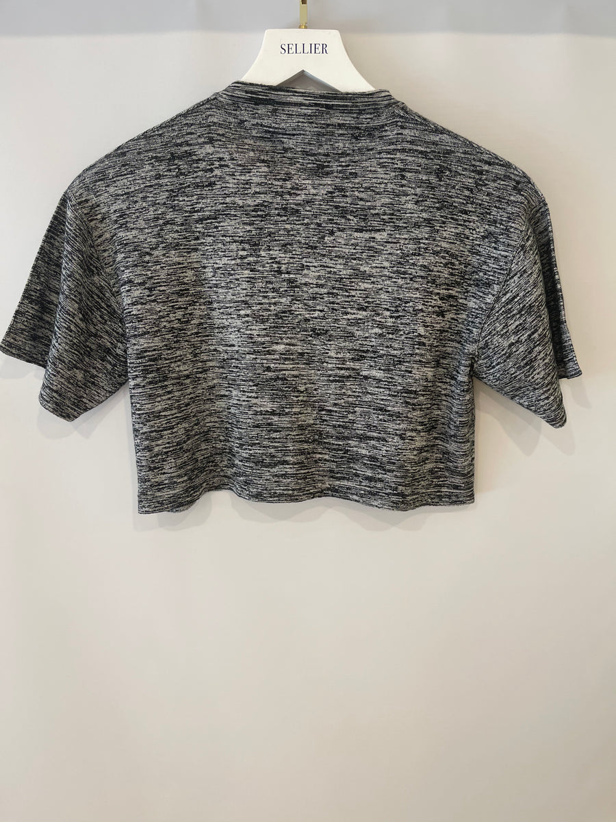 Louis Vuitton Grey Crop Top T-shirt Size XS (UK 6)