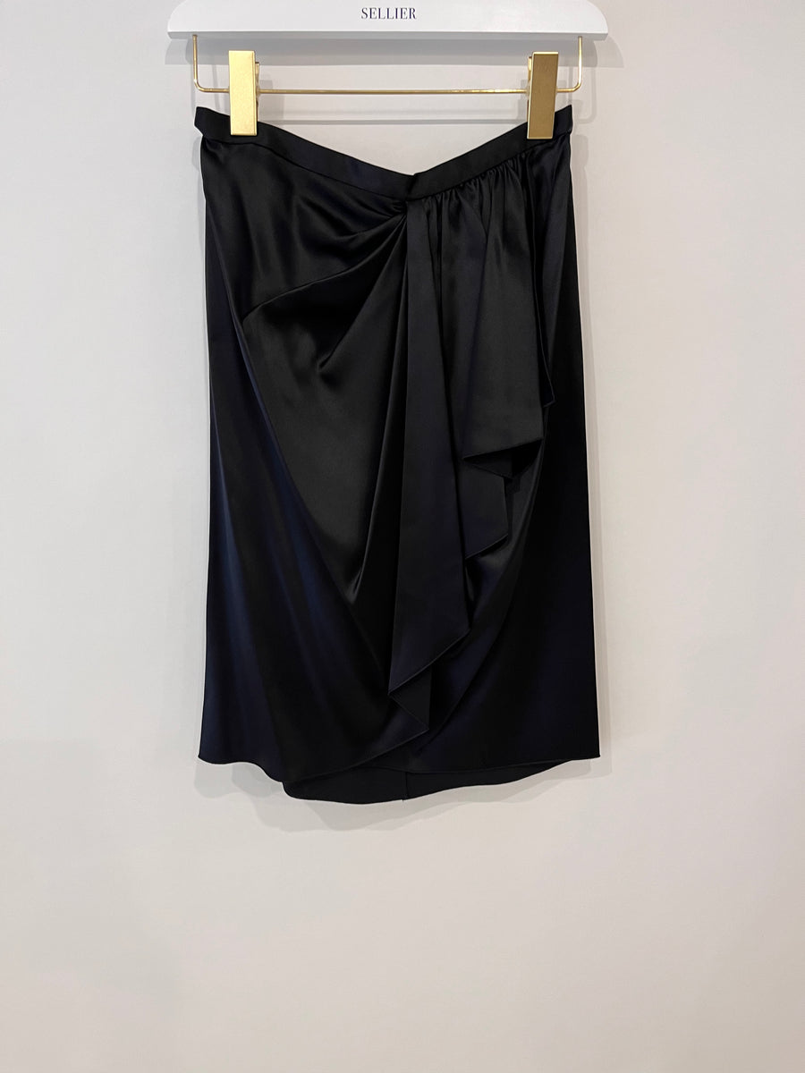 Dolce & Gabbana Black Silk Mini Skirt Size IT 40 (UK 8)