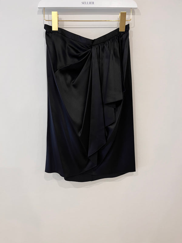Dolce & Gabbana Black Silk Mini Skirt Size IT 40 (UK 8)