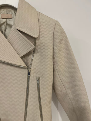 Alaia Cream Jacket with Zip Details Size FR 38 (UK 10)