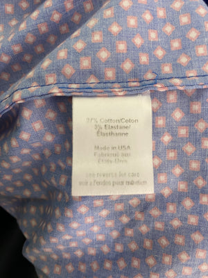 Caroline Constas Blue Printed Maxi Dress with Ruffle Detail Size XS (UK 6)