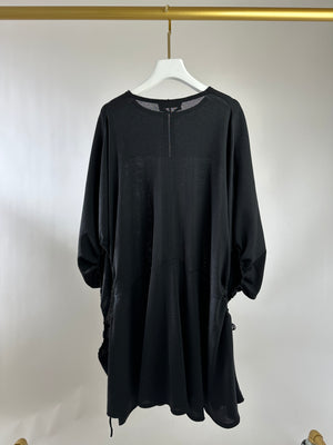 Yves Saint Laurent Black Over-Sized Knitted Dress Size M (UK 12)