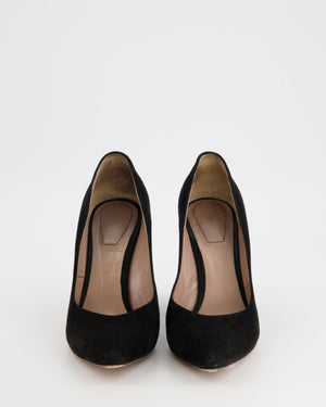 Chloé Black and Gold Suede Morella Heels Size 37