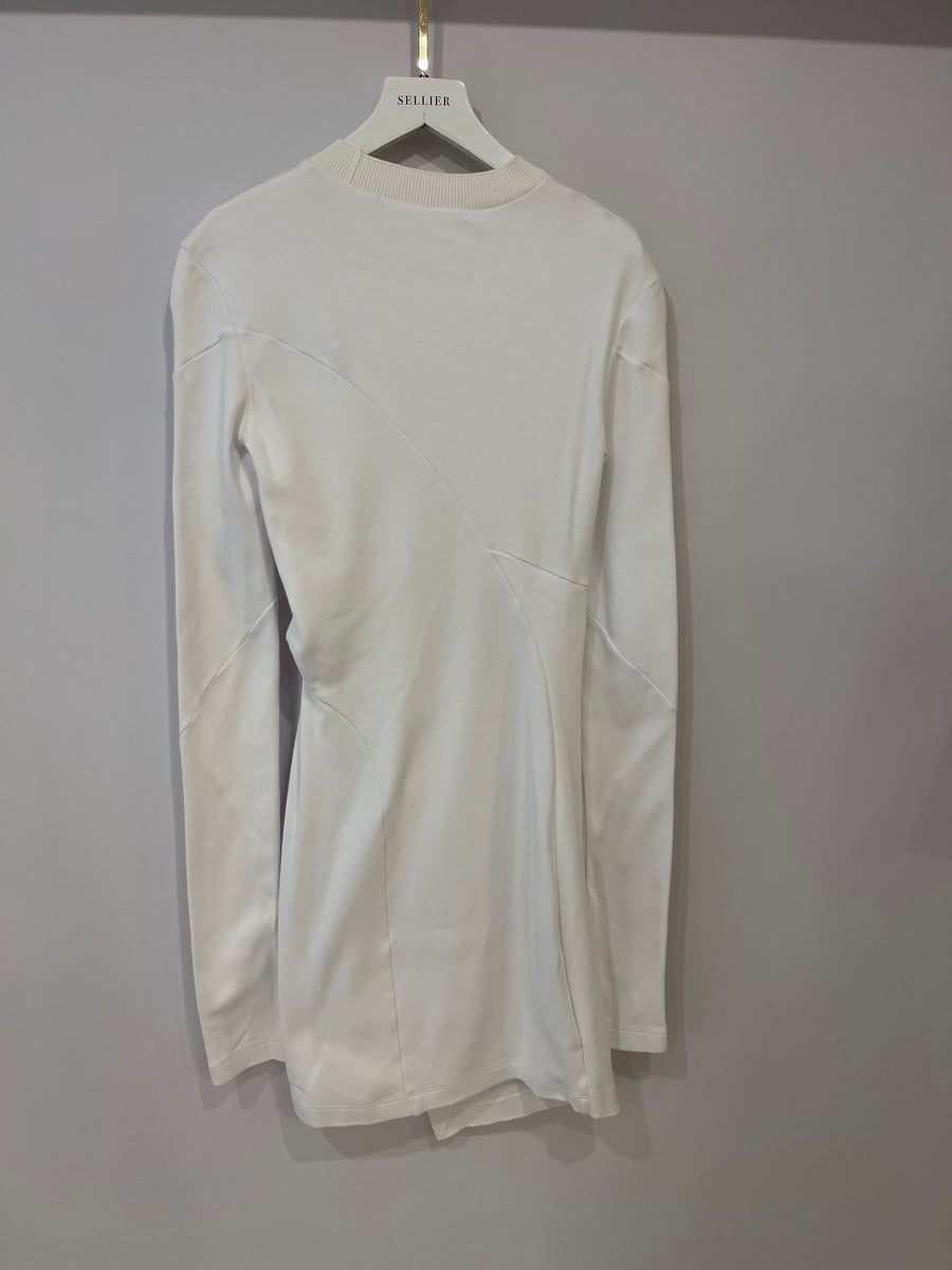 Off-White White Sweater Long Sleeve Dress Size IT 38 (UK 6)