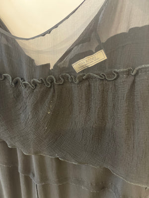 Nina Ricci Black Silk Playsuit Size FR 38 (UK 10)