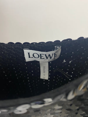 *CURRENT SEASON* Loewe Ruffled Sequinned Wool Midi Dress Size XS (UK 6) RRP £5100