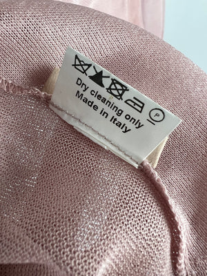 Alaia Pink Silk Cardigan Size FR 38 (UK 10)