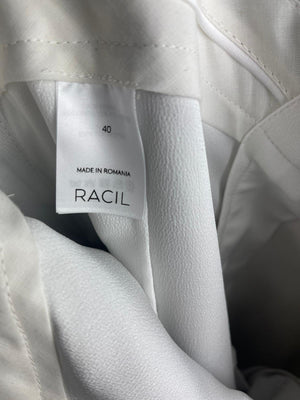 Racil Silver Metallic Suit Trousers FR 40 (UK 12)