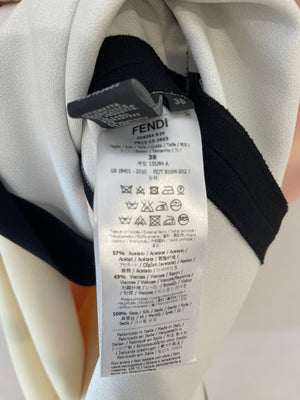 Fendi Pink and Black Sleeveless Midi Dress Size IT 38 (UK 6)
